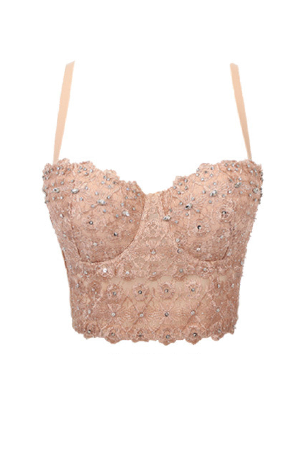 Beaded Lace Bustier