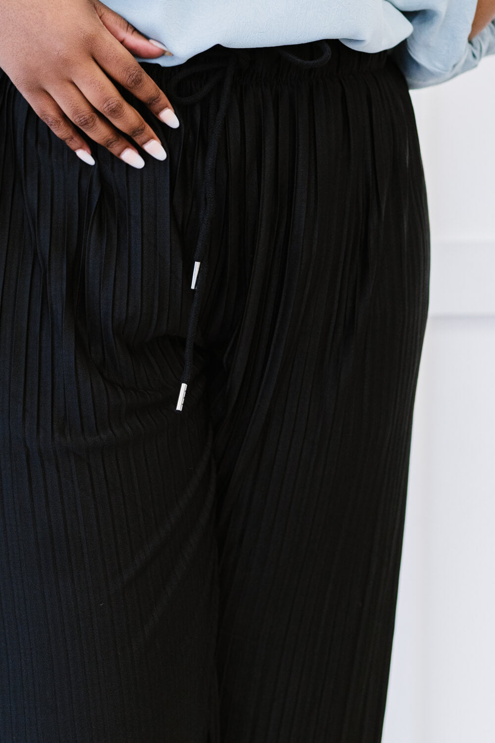 Zenana Pleats for Days Full Size Run Palazzo Pants