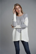 Load image into Gallery viewer, Two-Tone Chevron Pullover Sweater
