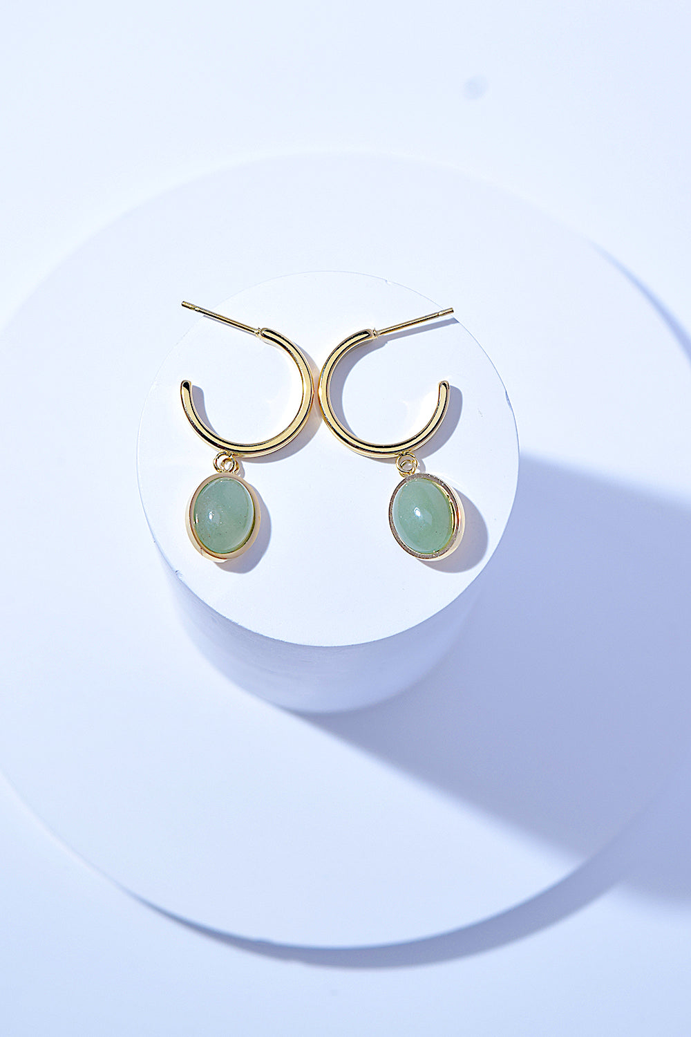 C-Hoop Drop Earrings