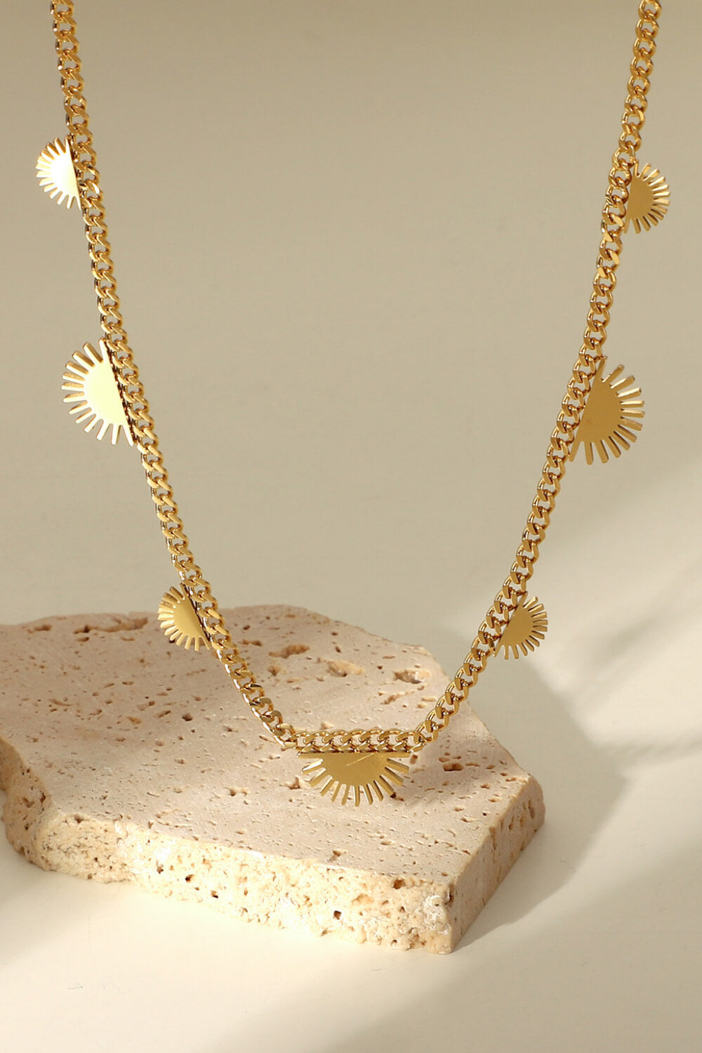 Sun Rays Chain Necklace