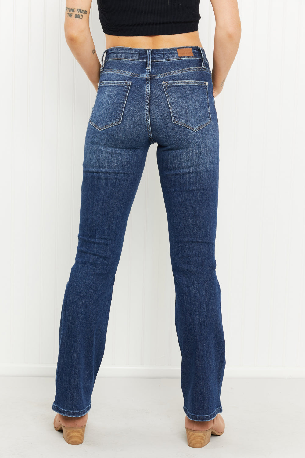 Judy Blue Lucy Full Size Mid-Rise Bootcut Jeans