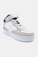 Load image into Gallery viewer, Berness Color Block High Top Lace-Up Sneakers in Beige
