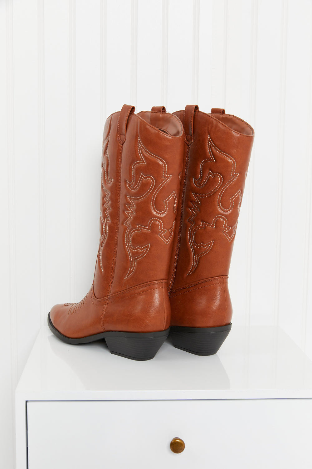 Fortune Dynamic Countryside Lane Mid-Calf Embroidered Cowboy Boots