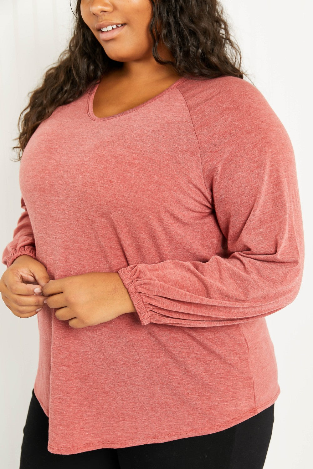 Emerald Denver Days Full Size Raglan Sleeve Top