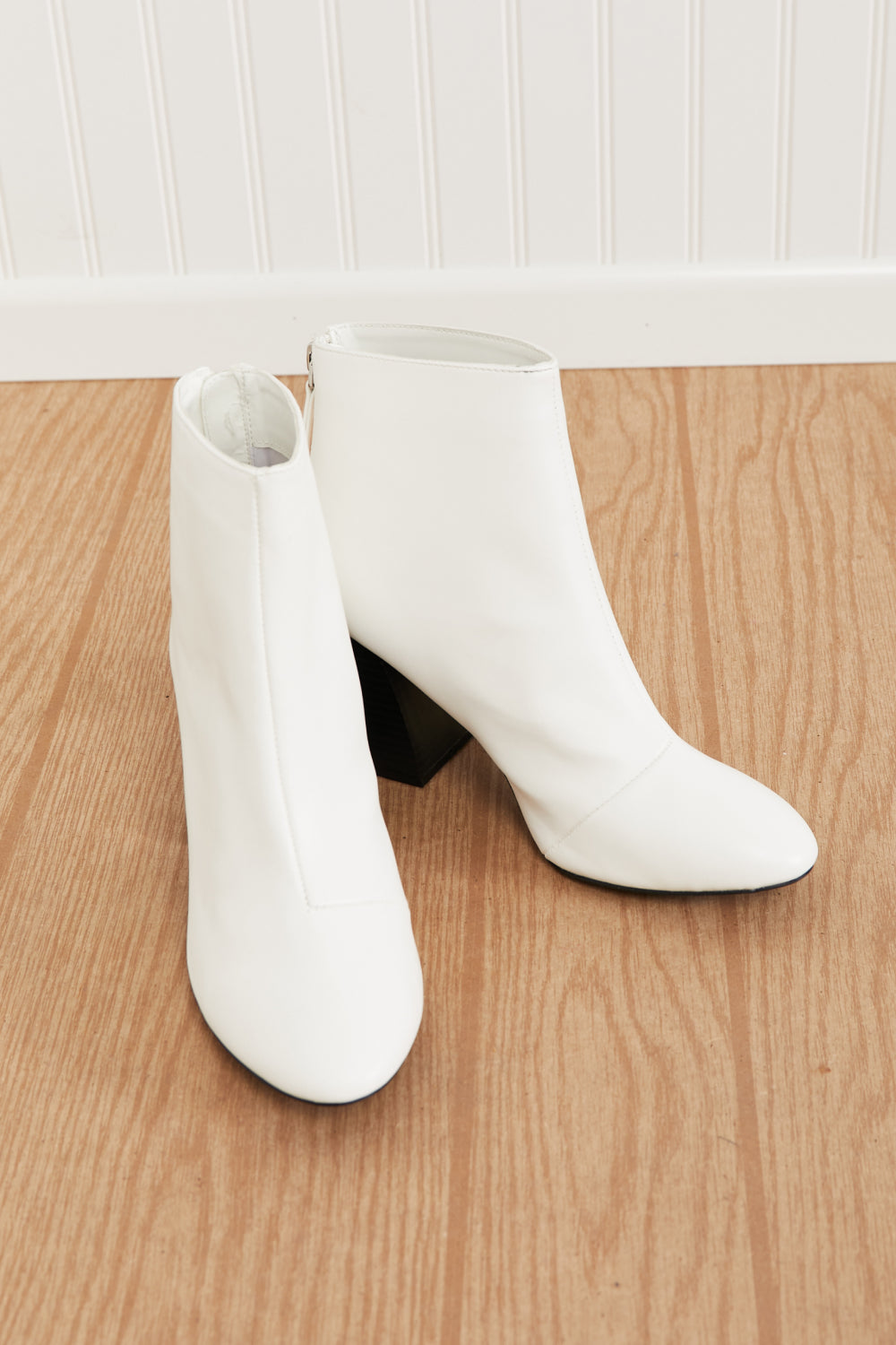 Qupid Walk the Line Pointed Toe Ankle Booties