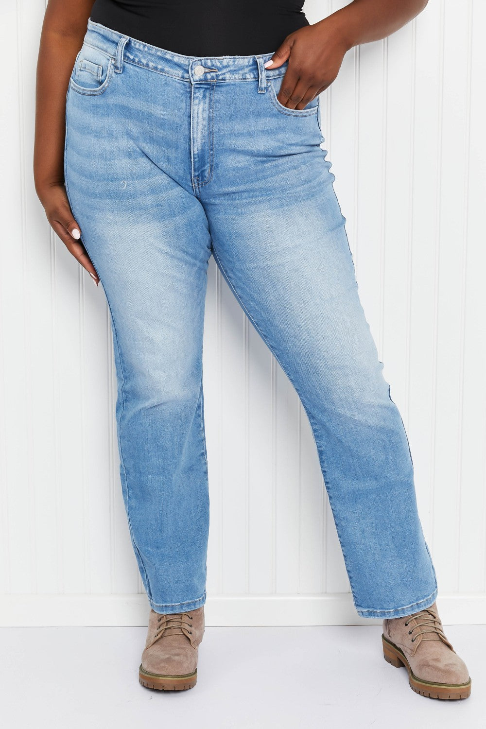 Zenana Ada Full Size Straight Leg Jeans