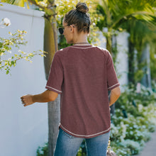 Load image into Gallery viewer, Contrast Trim Raglan Sleeve T-Shirt
