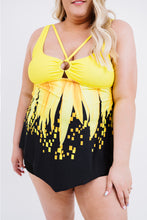 Load image into Gallery viewer, Plus Size Ring Detail Two-Piece Swimsuit
