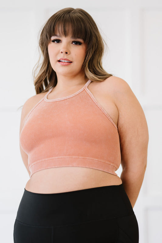 Zenana On the Move Full Size Scoop Neck Cropped Cami