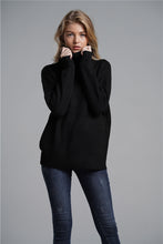 Load image into Gallery viewer, Side Slit Turtleneck Sweater
