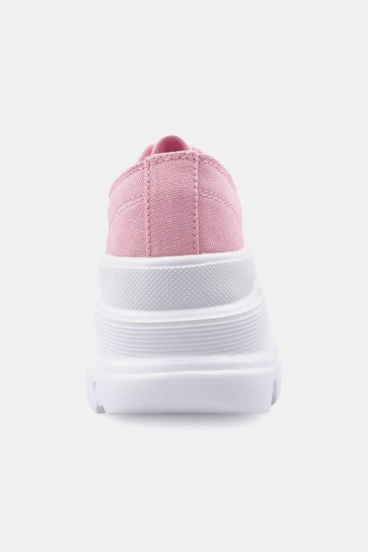 Berness Platform Lace-Up Sneakers in Pink