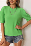 Round Neck Half Sleeve Top