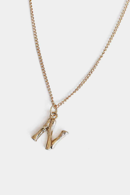 N-Z Letter Pendant Necklace