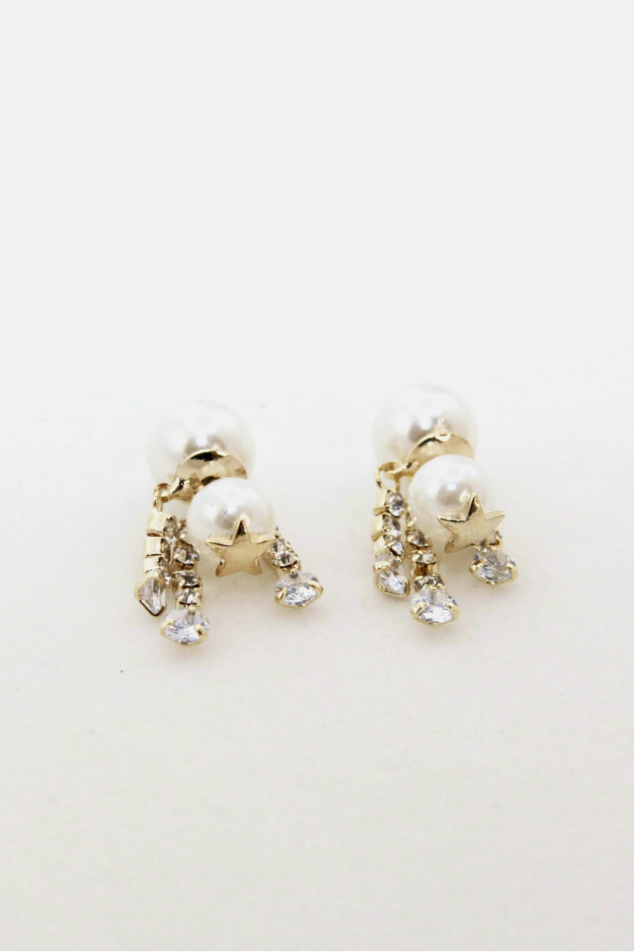 Star Pearl Stud Earrings