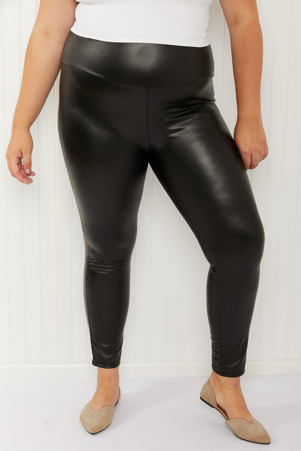 CY Fashion Changemaker Full Size Faux Leather Leggings