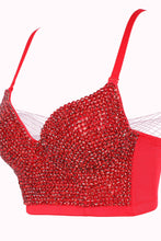 Load image into Gallery viewer, All-Over Rhinestone Bustier
