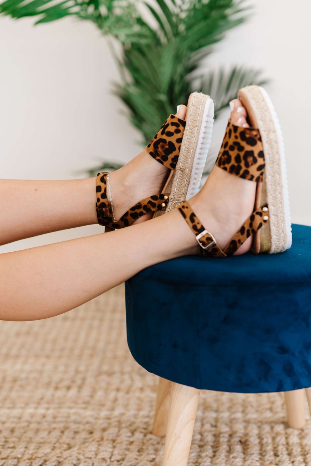 WeeBoo Every Step Espadrille Platform Sandal in Leopard