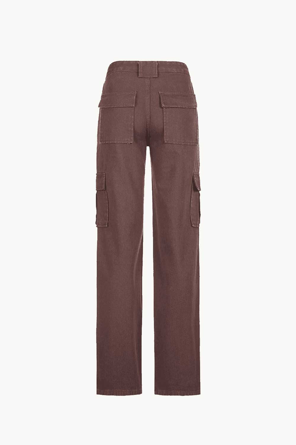 Wide Leg Cargo Jeans with Pockets