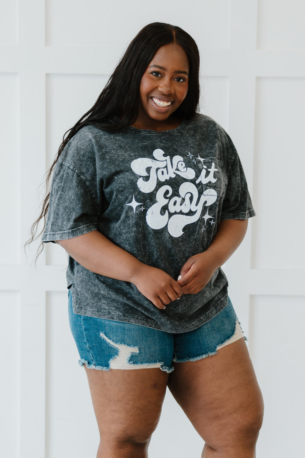 Sew In Love Take It Easy Full Size Run Graphic Tee