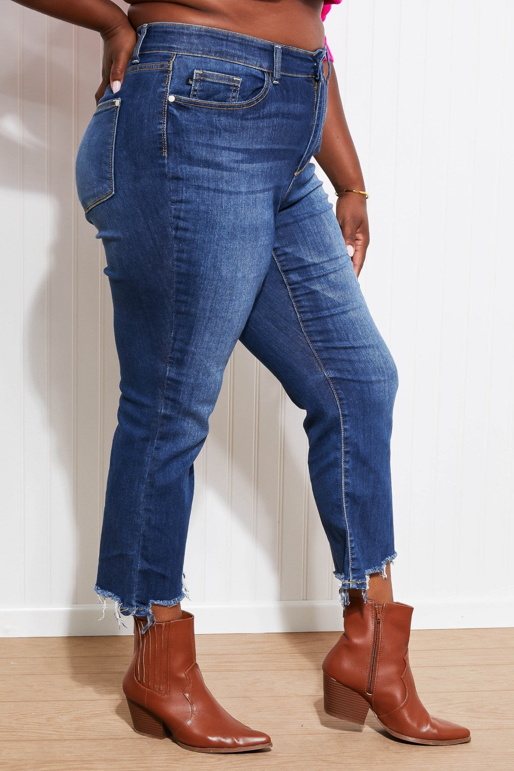 Judy Blue Full Size Emma Cropped Boot Cut Jeans