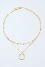 Load image into Gallery viewer, Kiss and Tell Double-Layered Gold-Plated Necklace
