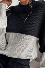 Load image into Gallery viewer, Color Block Ribbed Knit Sweater
