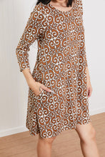 Load image into Gallery viewer, Jade By Jane Swirls and Twirls Full Size Printed Dress
