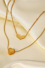 Load image into Gallery viewer, Heart-Stopper Double-Layered Heart Pendant Necklace
