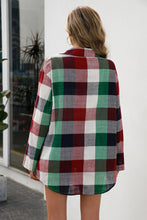 Load image into Gallery viewer, Buffalo Plaid Button Down Tunic Shirt
