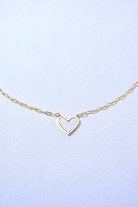 NEVER FORGET Heart Pendant Necklace