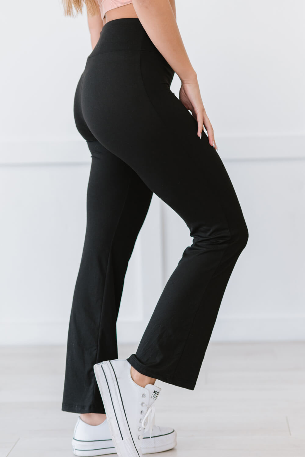 Zenana Best Shot Full Size High-Waist Flare Yoga Pants