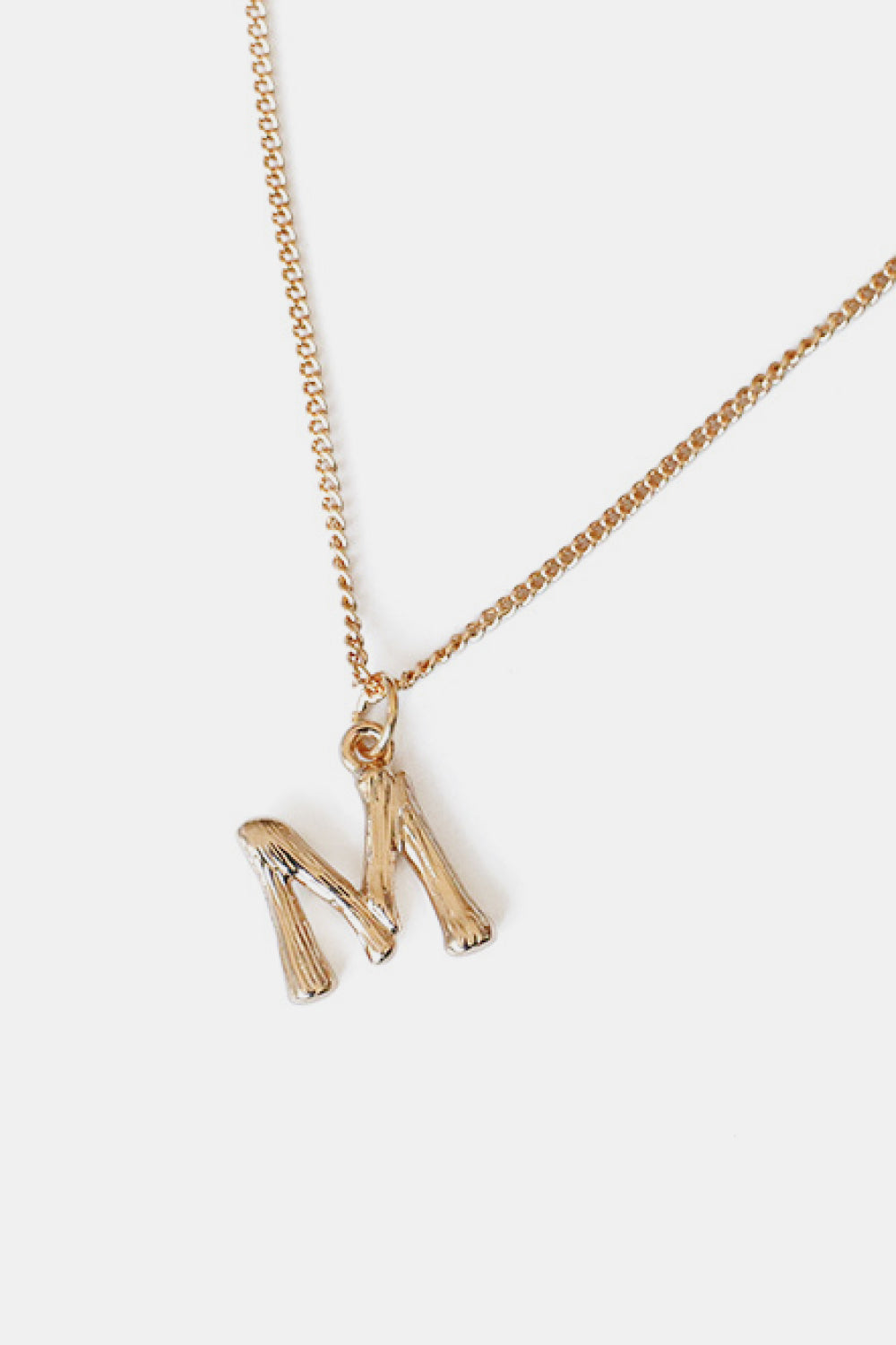 A-M Letter Pendant Necklace