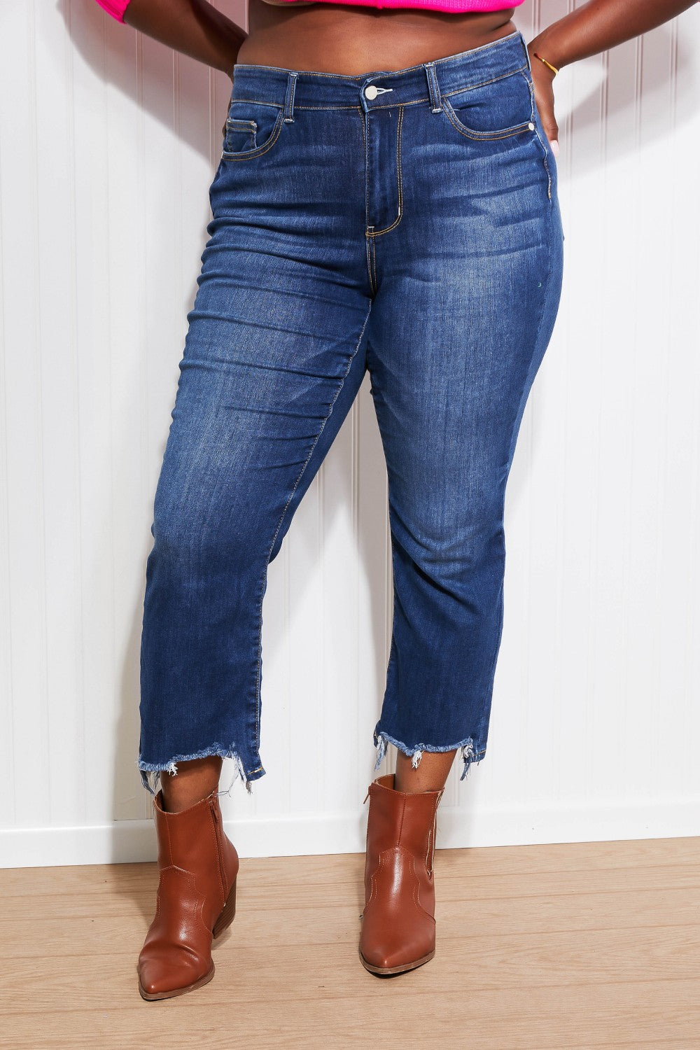 Judy Blue Full Size Emma Cropped Boot Cut Jeans