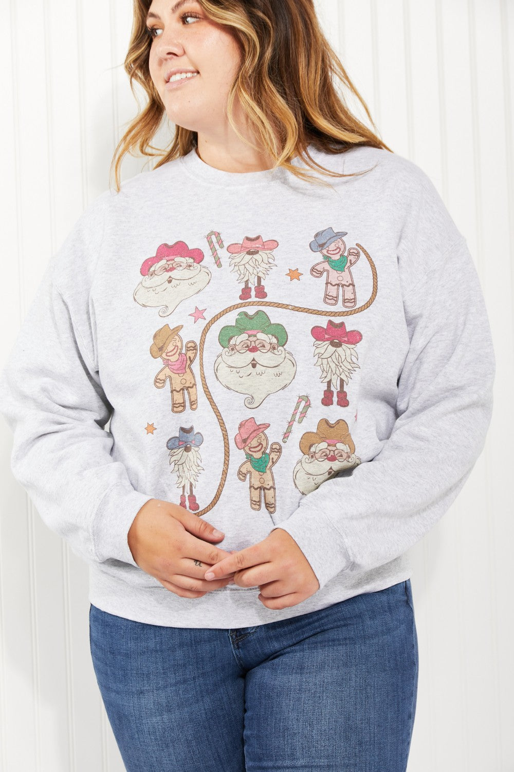 WKNDER Christmas Gallery Full Size Graphic Sweatshirt