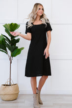 Load image into Gallery viewer, P &amp; Rose Full Size Majestically Yours Eyelet Square Neck Dress
