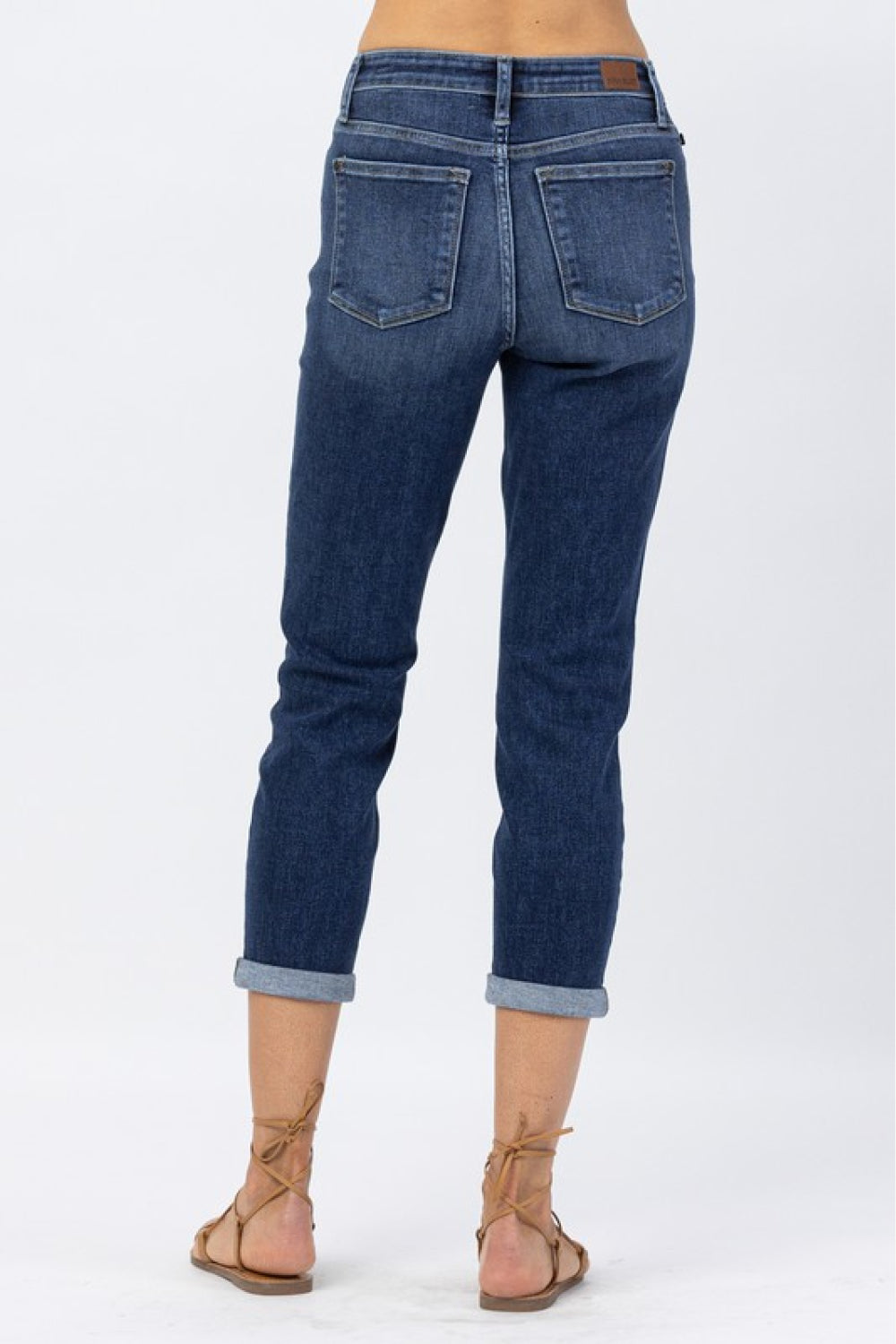 Judy Blue Full Size Cuffed Cropped Jeans