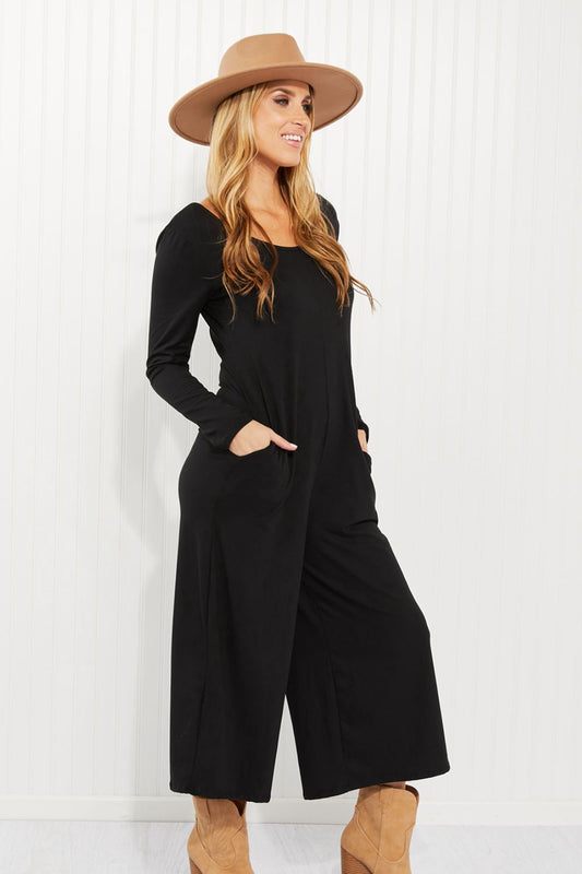 Acting Pro Fairest of All Full Size Long Sleeve Jumpsuit