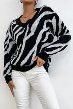 Load image into Gallery viewer, Zebra Print Sweater
