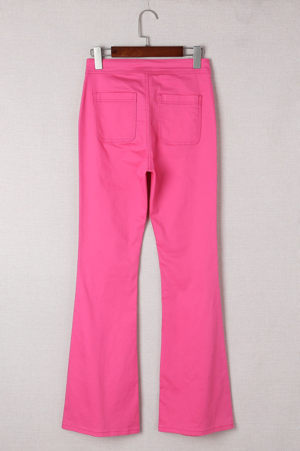 High-Rise Waist Flare Jeans with Pockets