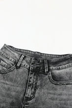 Load image into Gallery viewer, Acid Wash Raw Hem Distressed Jeans
