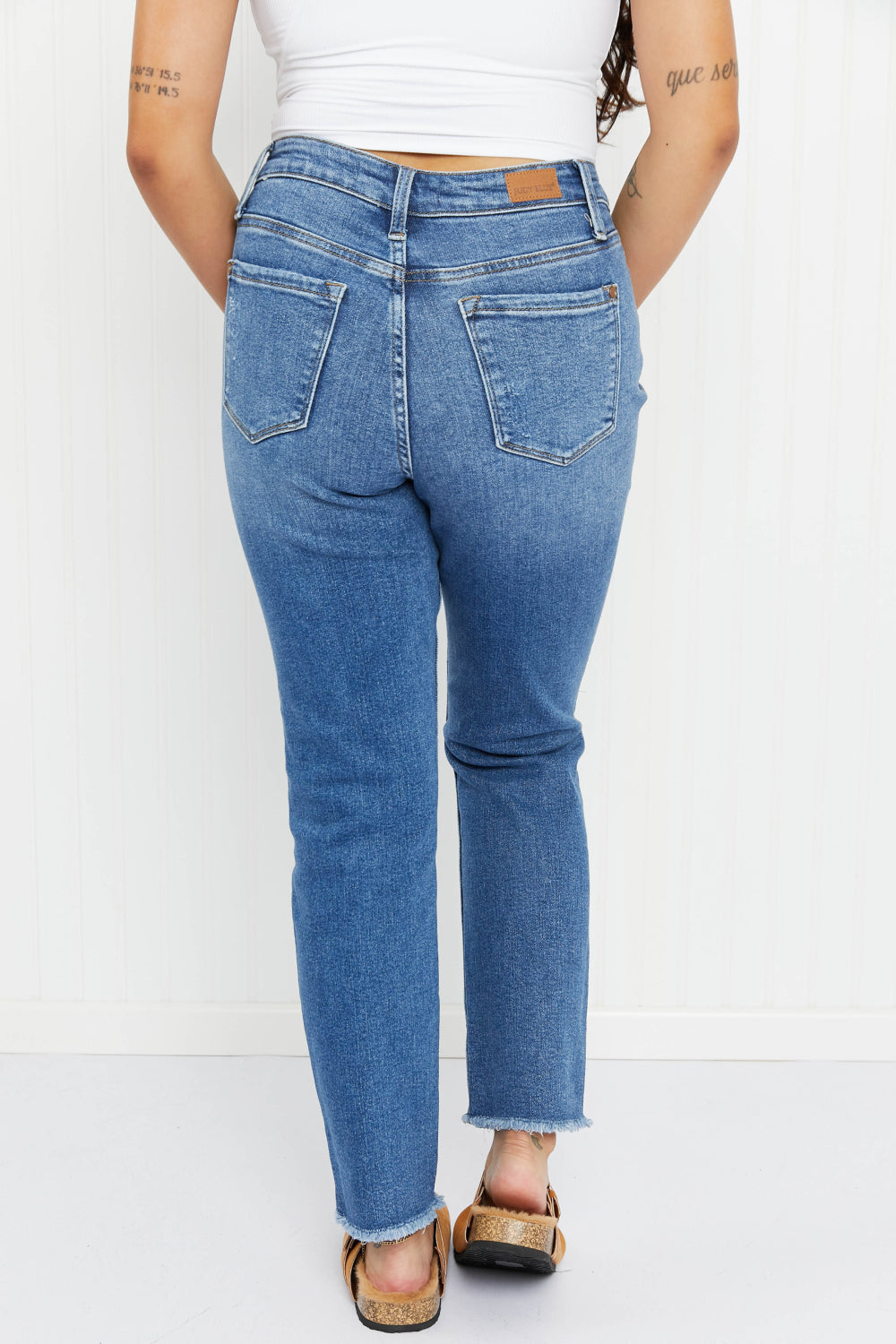 Judy Blue Cora Full Size Howdy Embroidery Boyfriend Jeans