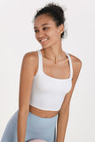 Crisscross Open Back Cropped Sports Cami