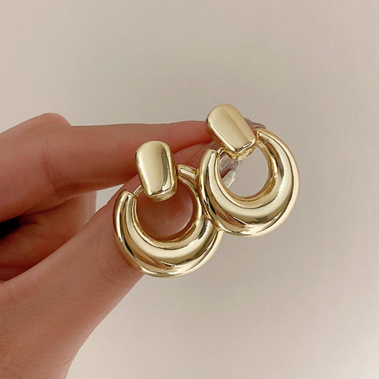 Future Style Drop Earrings in Gold