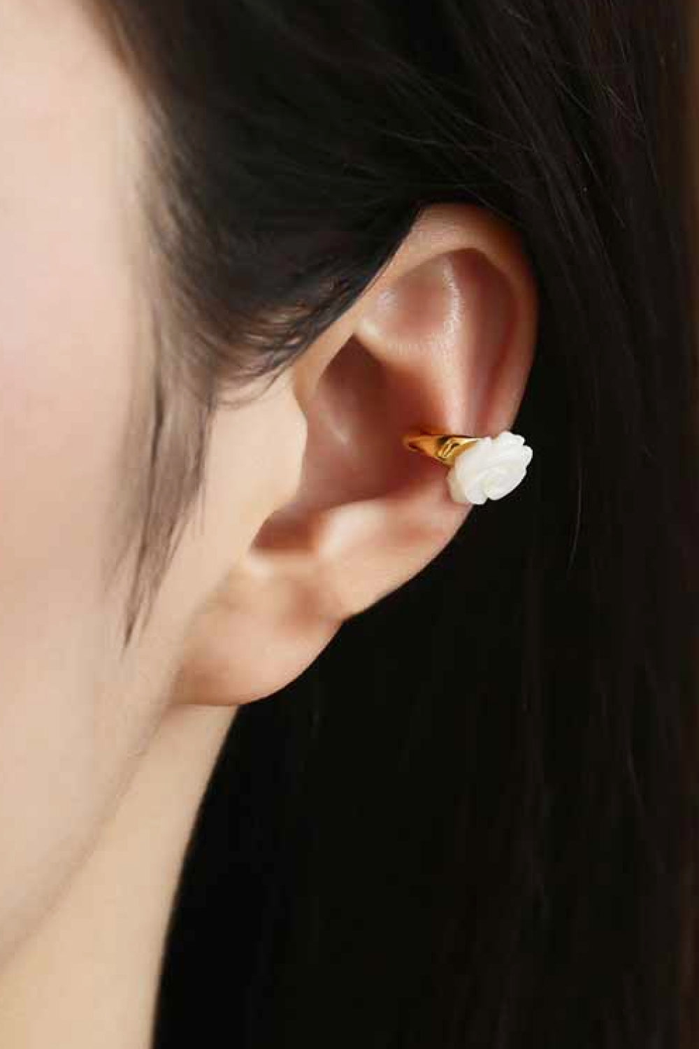 Shell Flower Cuff Earring