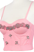 Load image into Gallery viewer, Rhinestone Applique Bustier
