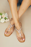 WeeBoo Chic Radiance Rhinestone T-Strap Sandals