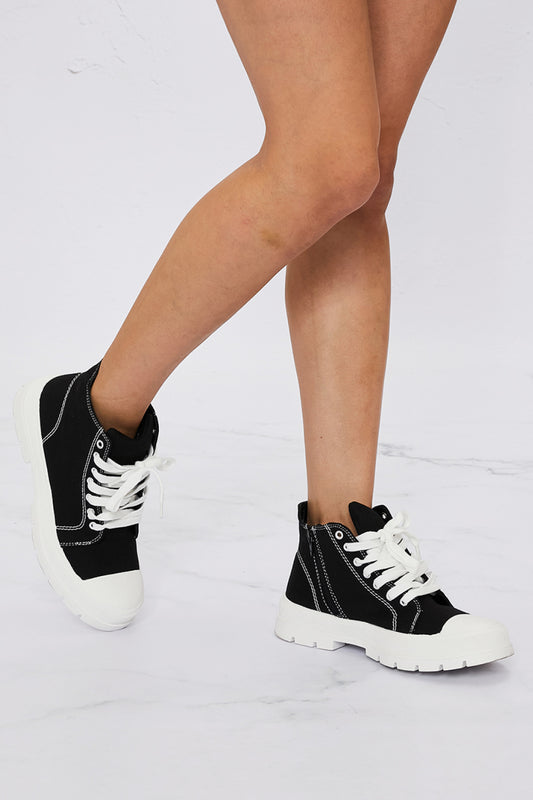 Fortune Dynamic Time For Fun Chunky Sole High-Top Sneakers