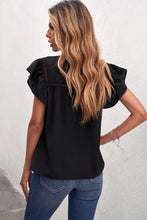 Load image into Gallery viewer, Ruffled Crewneck Sleeveless Blouse
