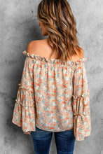 Load image into Gallery viewer, Floral Off-Shoulder Flare Sleeve Blouse
